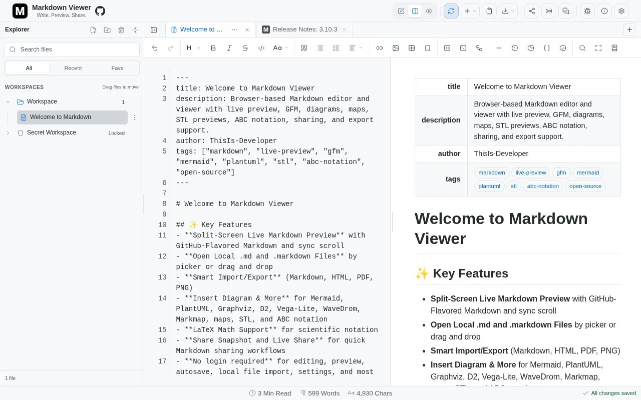 Web homepage screenshot