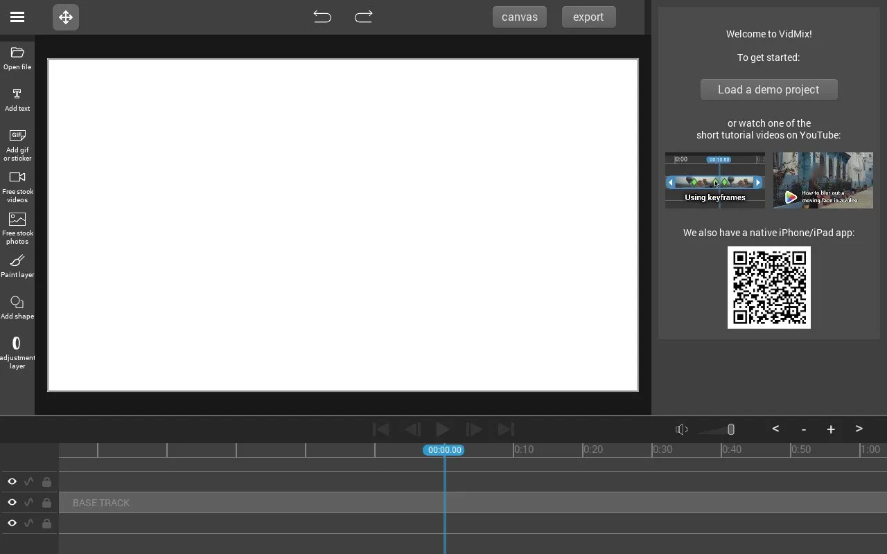 vidmix homepage screenshot