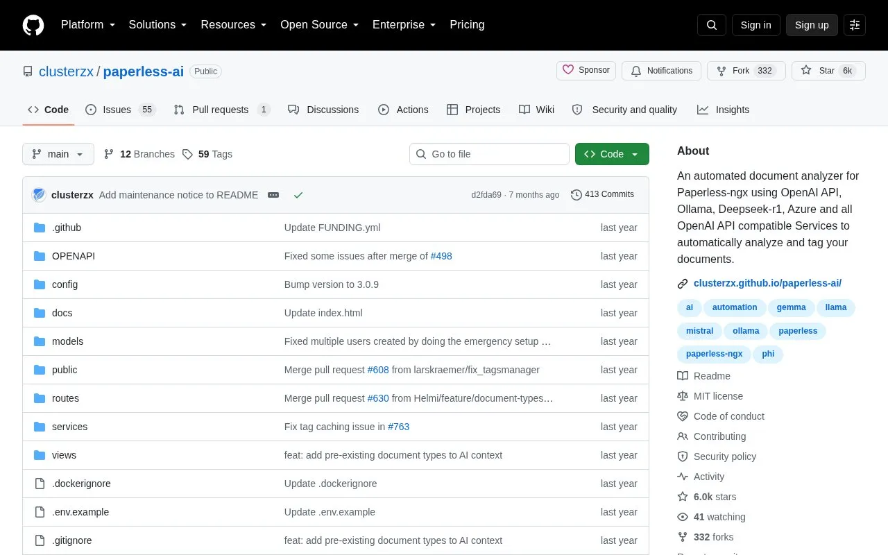 Doc Analyzer homepage screenshot