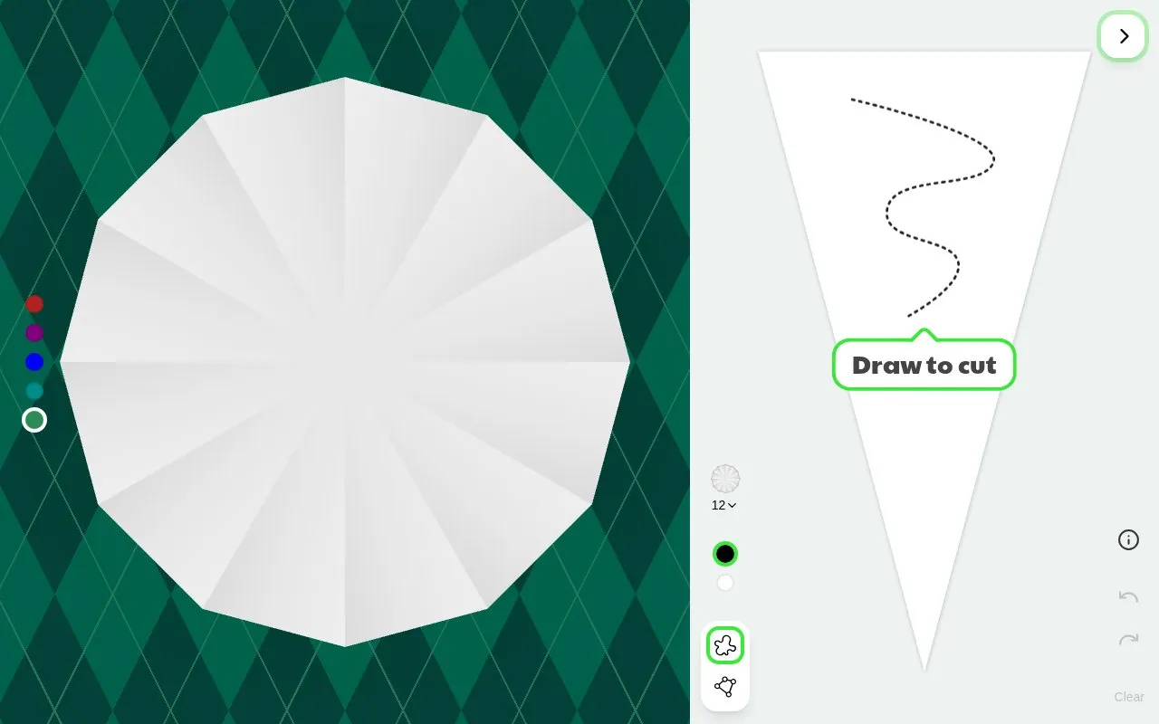 Super Snowflake Maker homepage screenshot