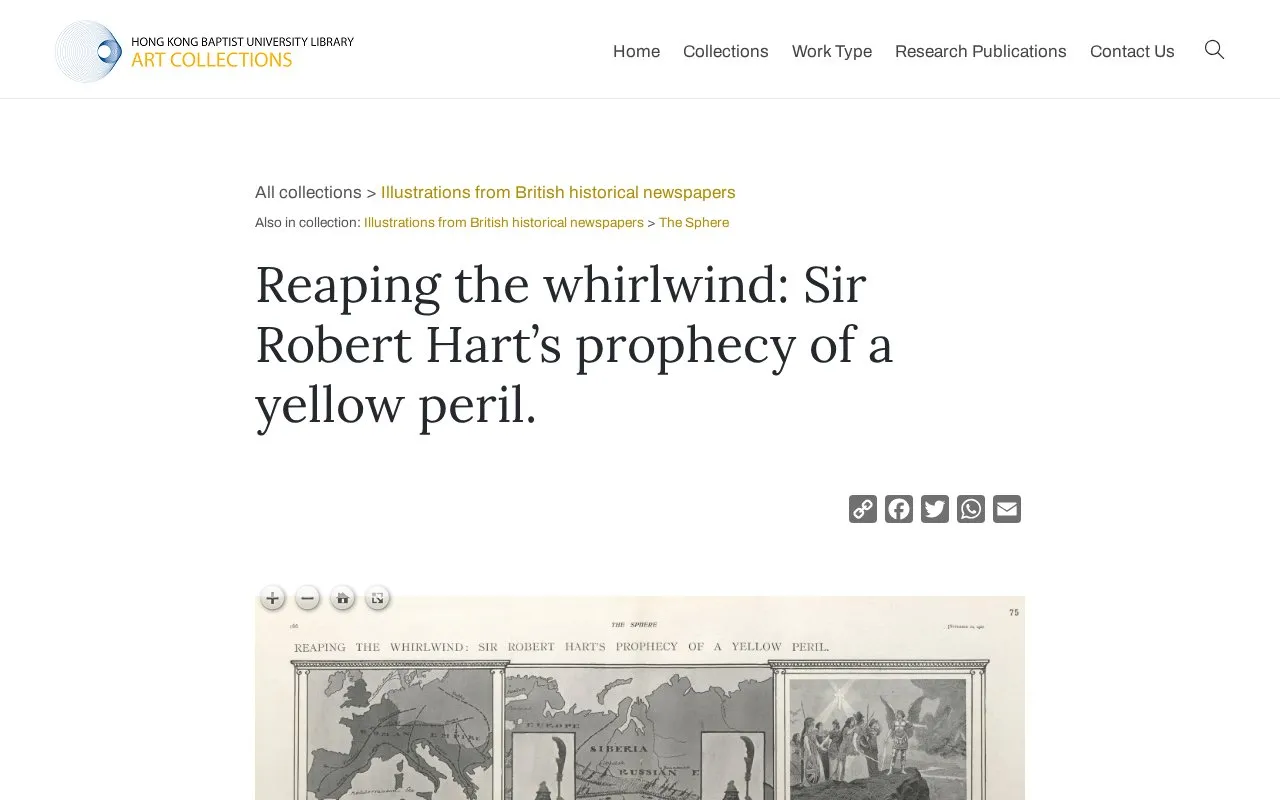Reaping the whirlwind: Sir Robert Hart’s prophecy of a yellow peril. homepage screenshot
