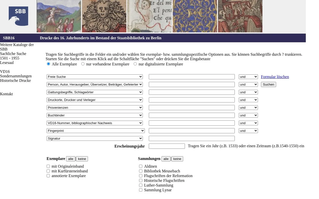 ST 16 homepage screenshot