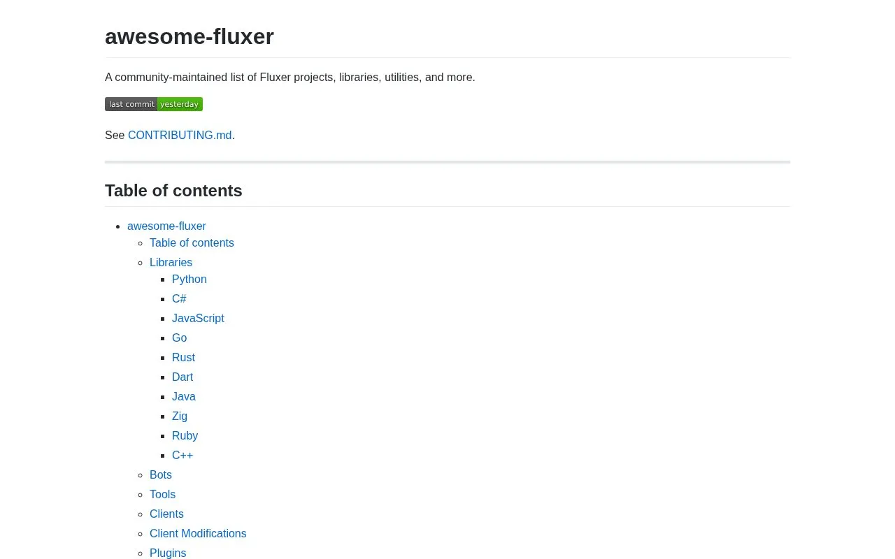 Tools / Resources homepage screenshot