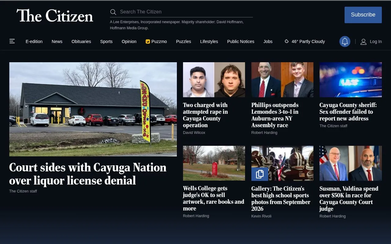 The Citizen homepage screenshot