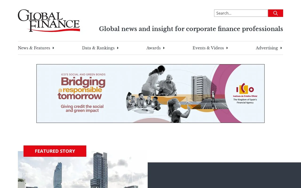 Global Finance homepage screenshot