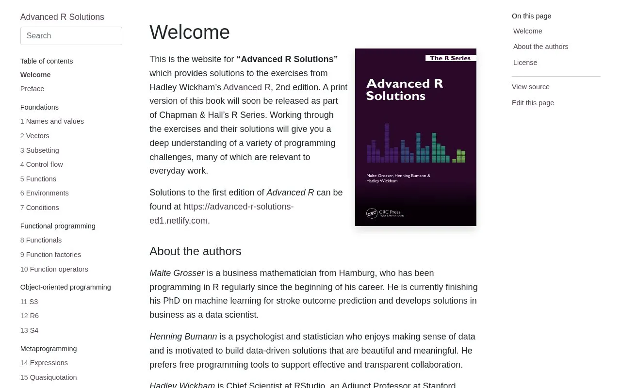 Solutions homepage screenshot