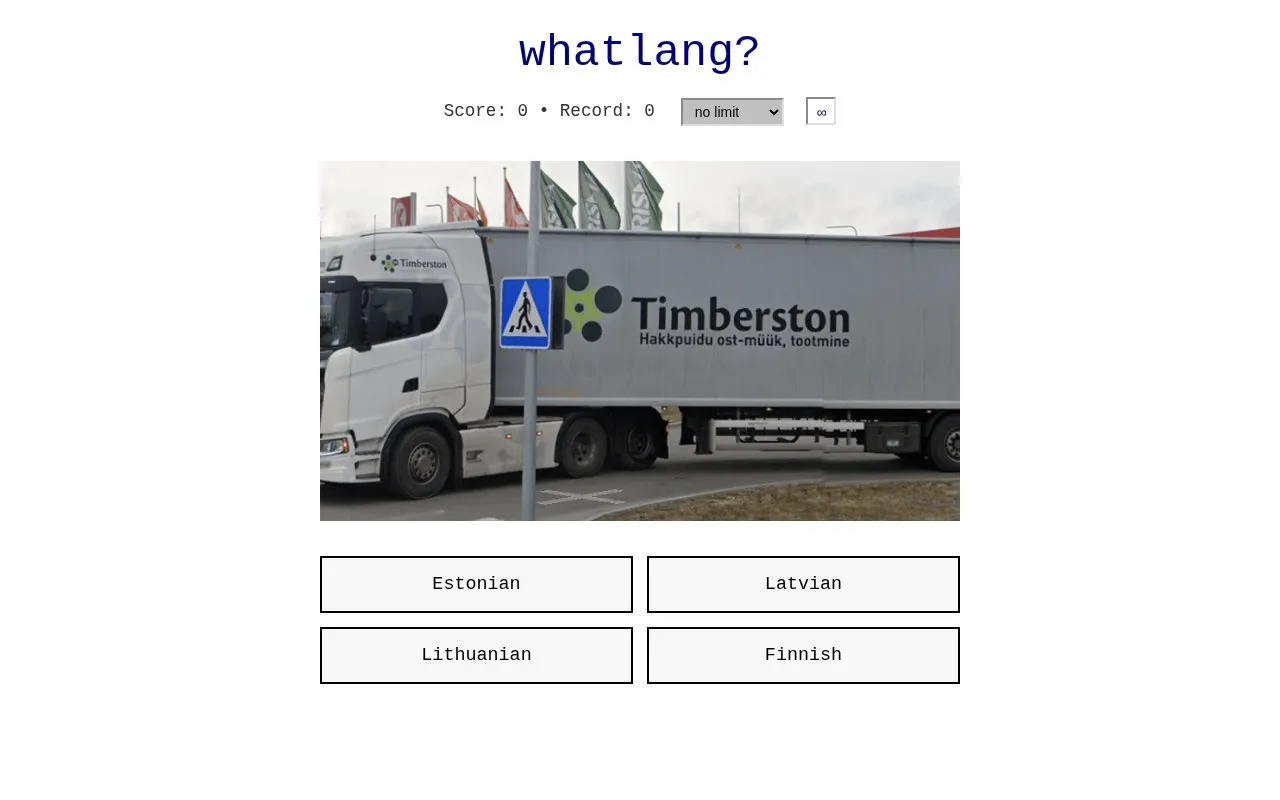 whatlang homepage screenshot