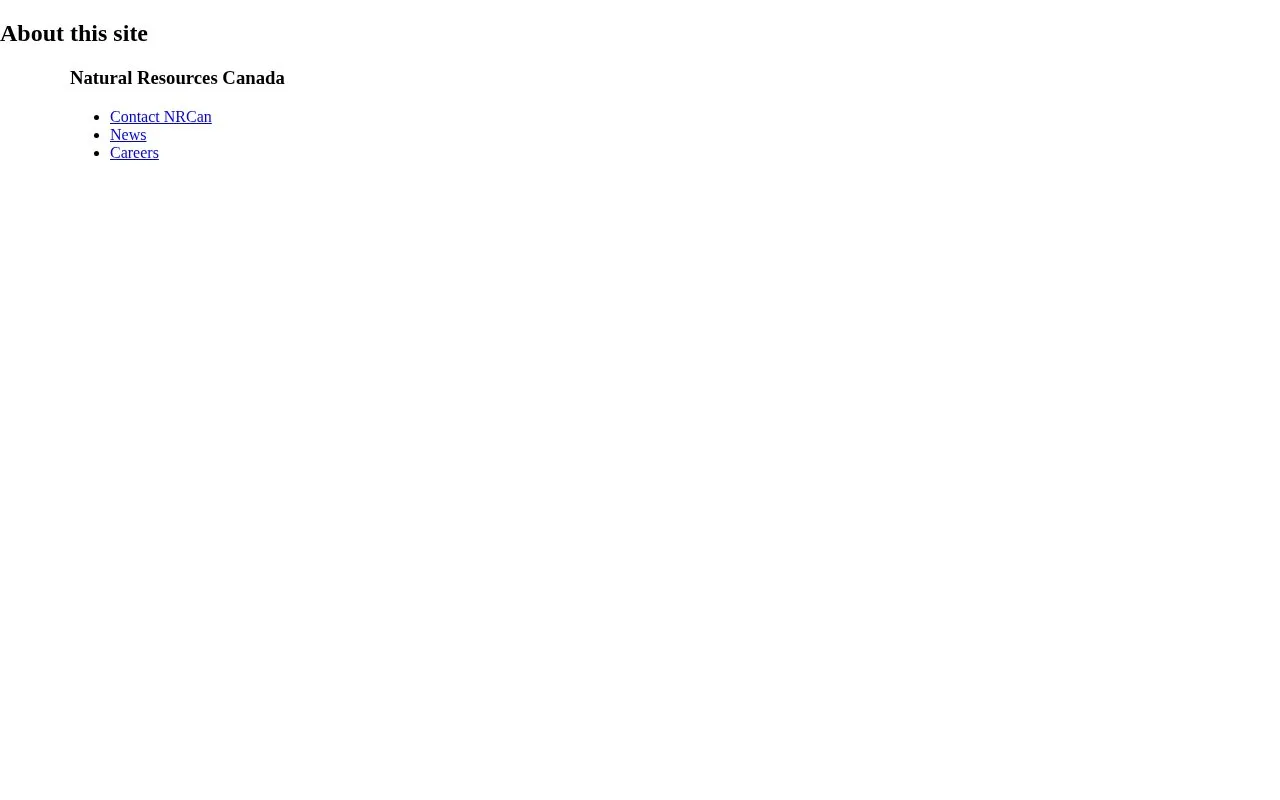 Canadian Wildland Fire Information System homepage screenshot