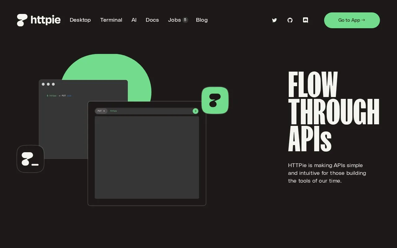 HTTPie homepage screenshot