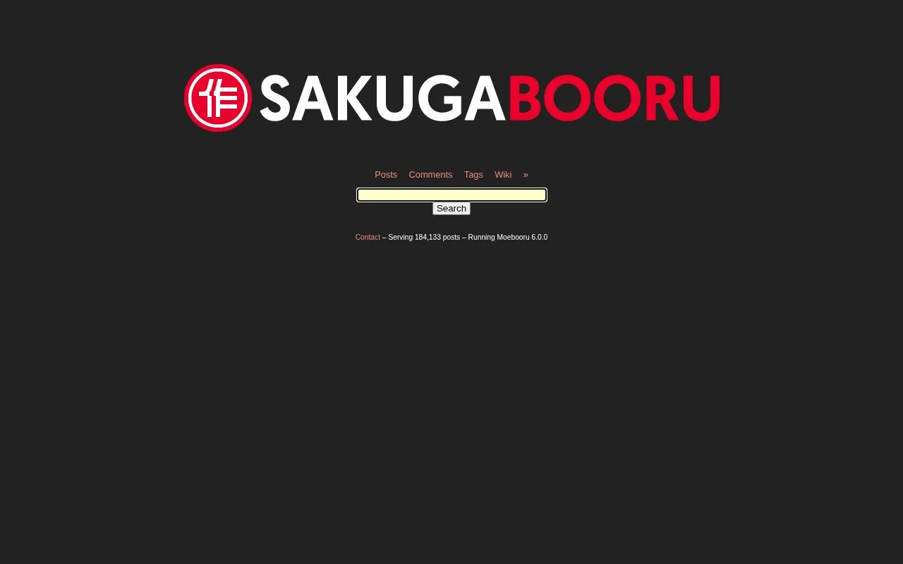 SakugaBooru homepage screenshot