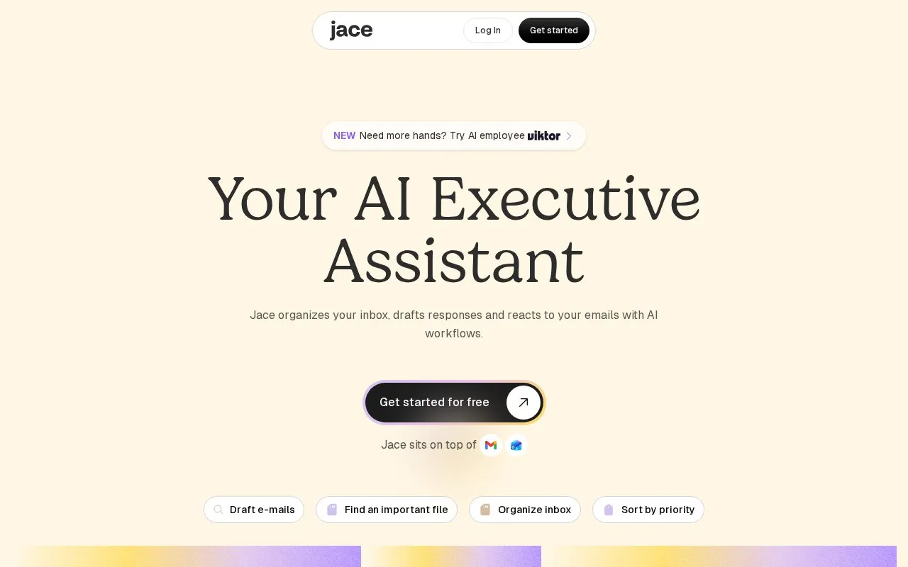 Jace AI homepage screenshot