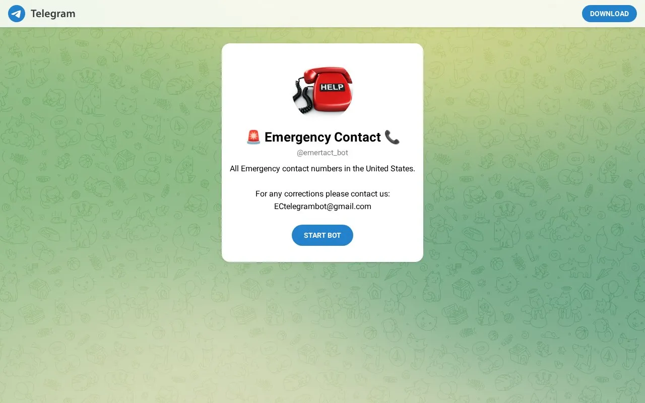 @emertact_bot homepage screenshot