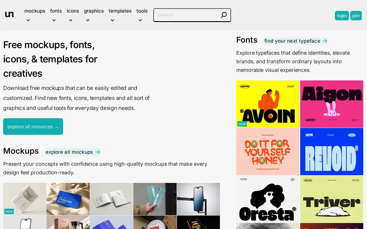 Unblast homepage screenshot