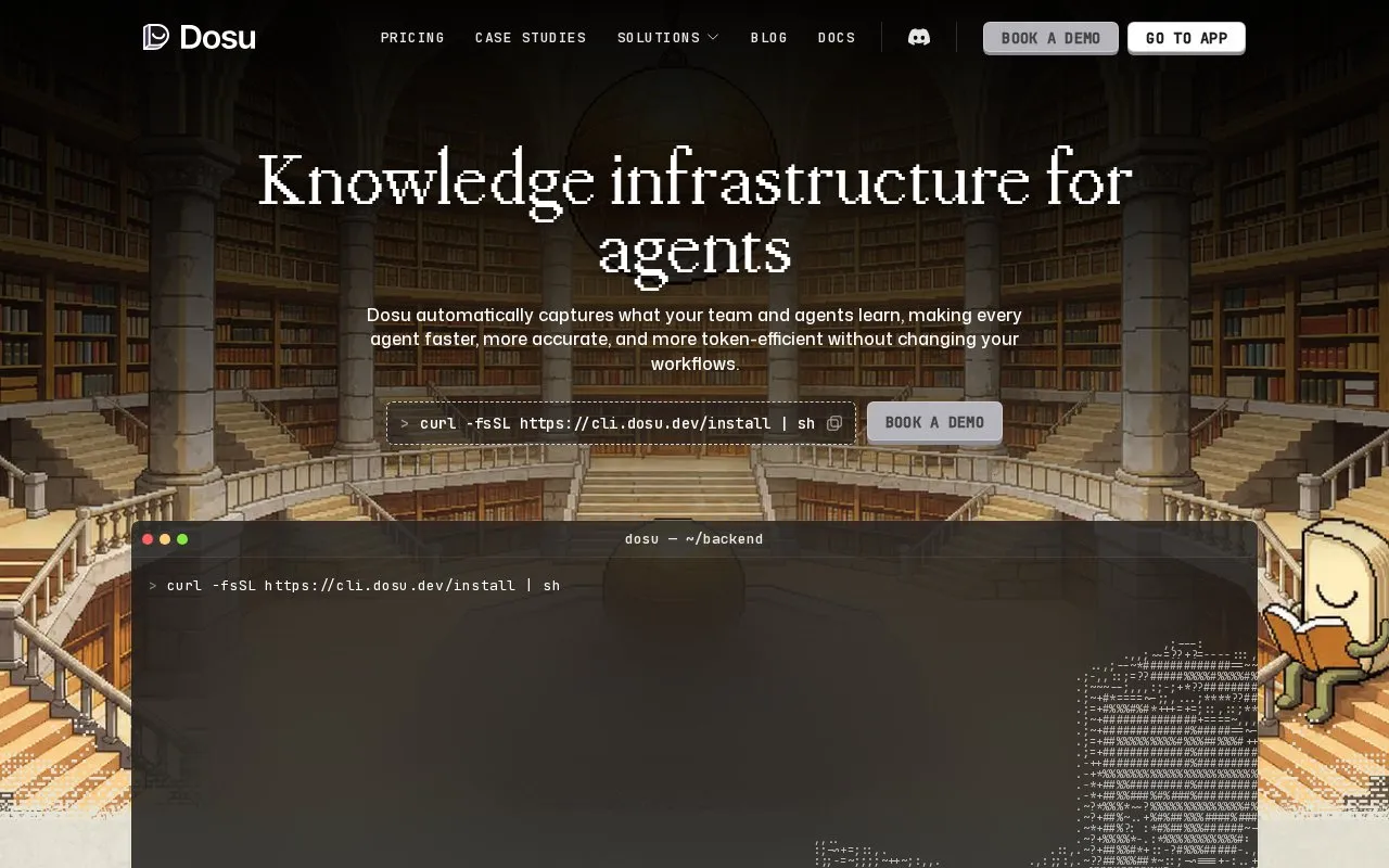 Dosu homepage screenshot