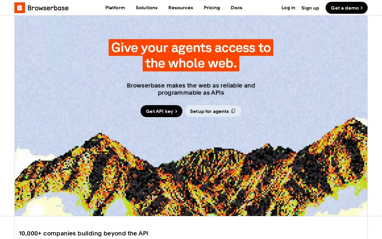 Browserbase homepage screenshot