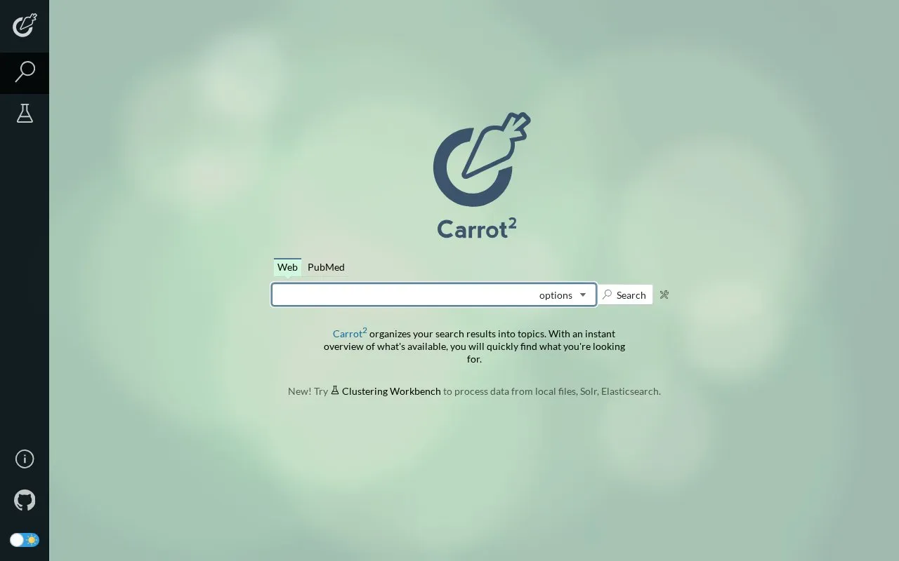 Carrot2 homepage screenshot