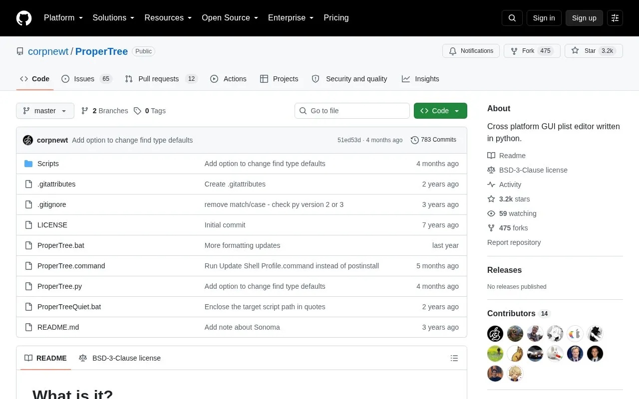 ProperTree homepage screenshot