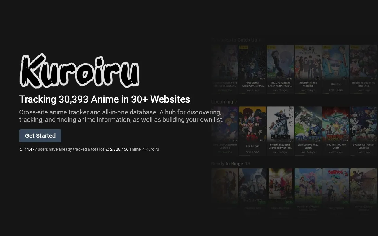 Kuroiru homepage screenshot