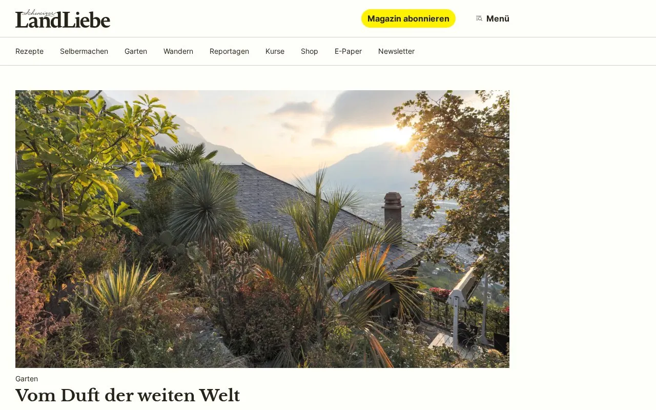 Landliebe homepage screenshot