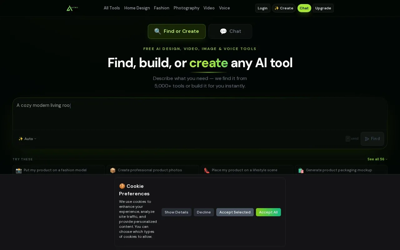 AITWO homepage screenshot