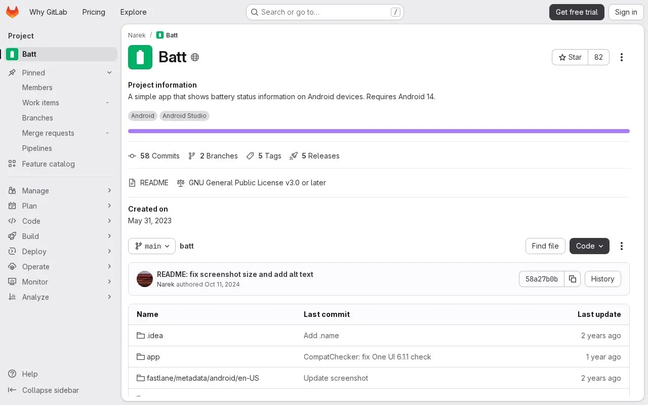 Batt homepage screenshot