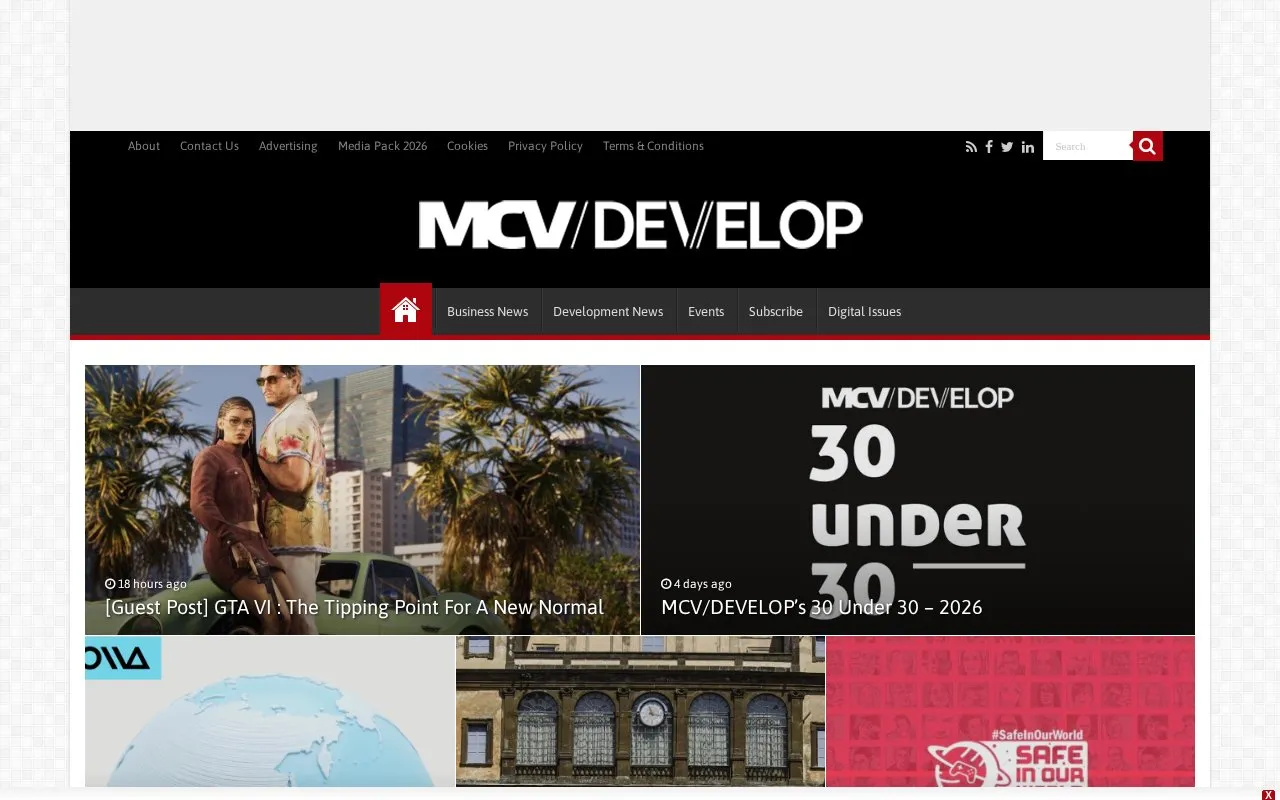 Market for Home Computing and Video Games homepage screenshot