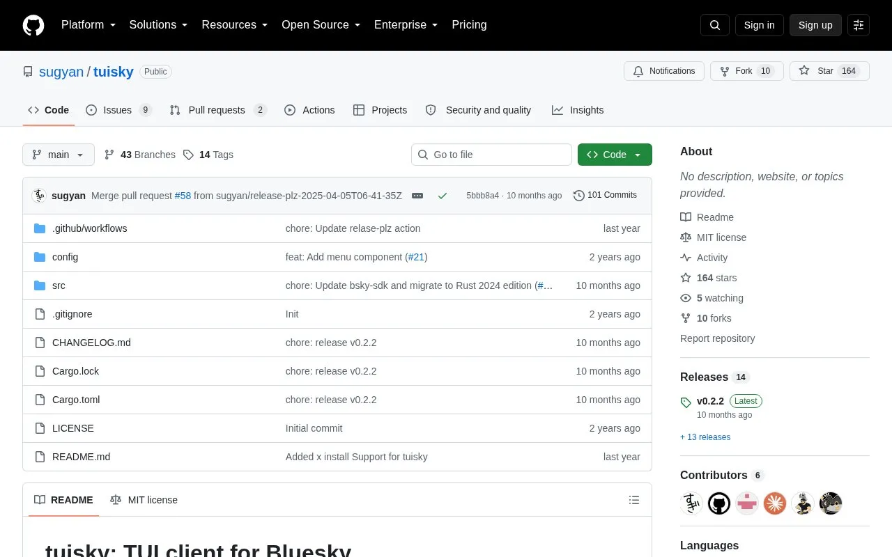 Tuisky homepage screenshot
