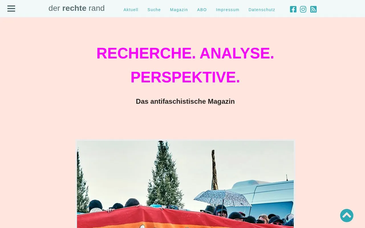 Der Rechte Rand homepage screenshot
