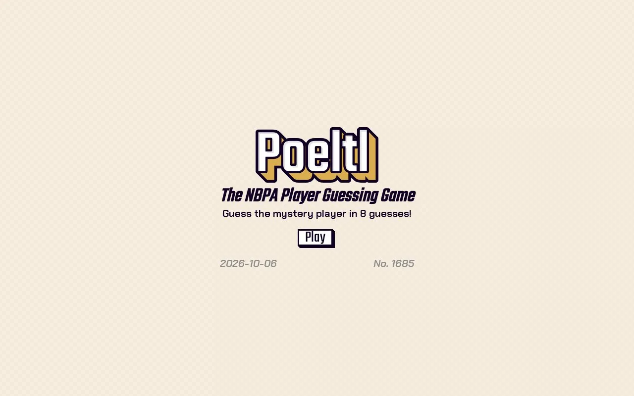 Poeltl homepage screenshot
