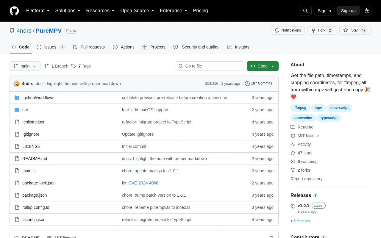 PureMPV homepage screenshot