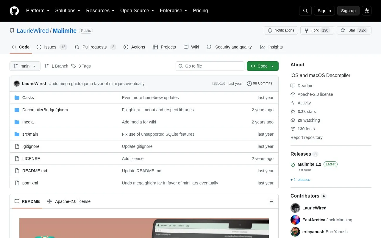 Malimite homepage screenshot