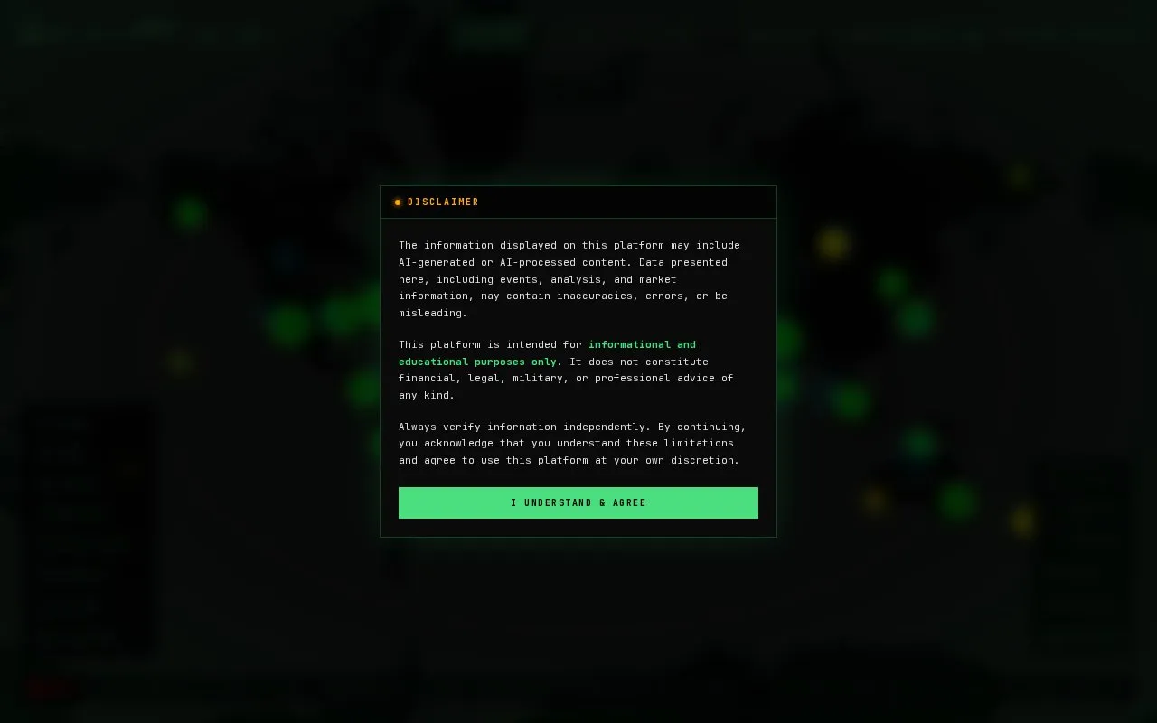 World Monitor homepage screenshot