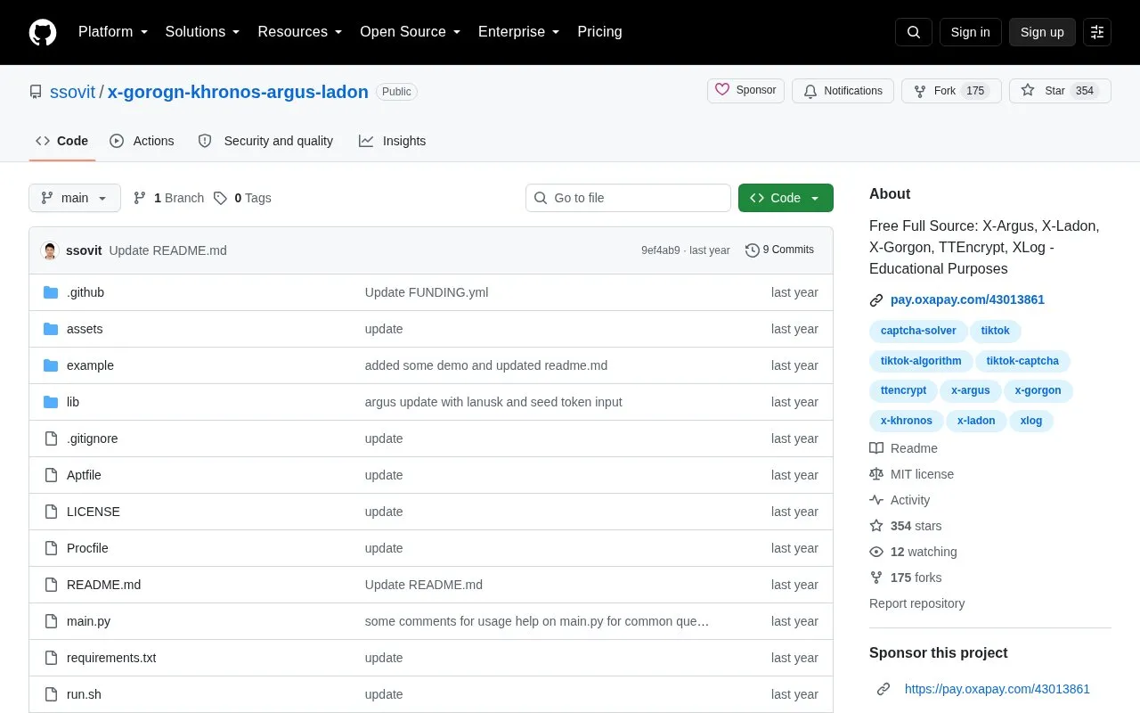 x-gorogn-khronos-argus-ladon homepage screenshot