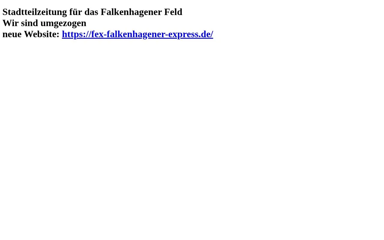 Falkenhagener Express homepage screenshot