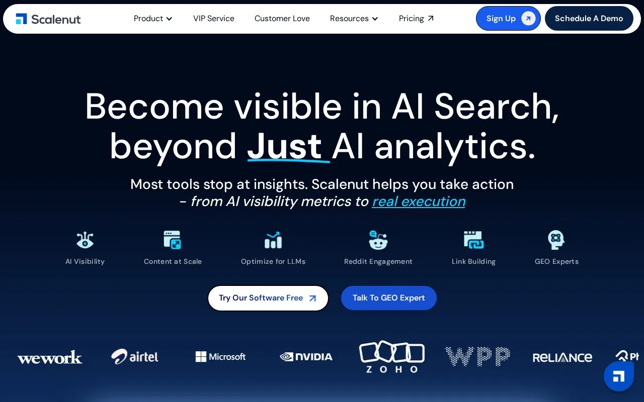 Scalenut homepage screenshot