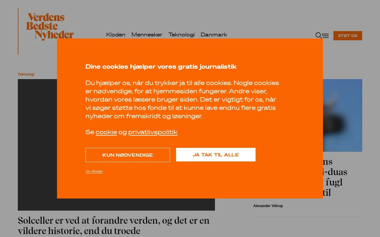 verdensbedstenyheder.dk homepage screenshot
