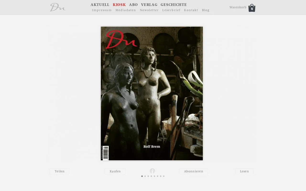 Du homepage screenshot