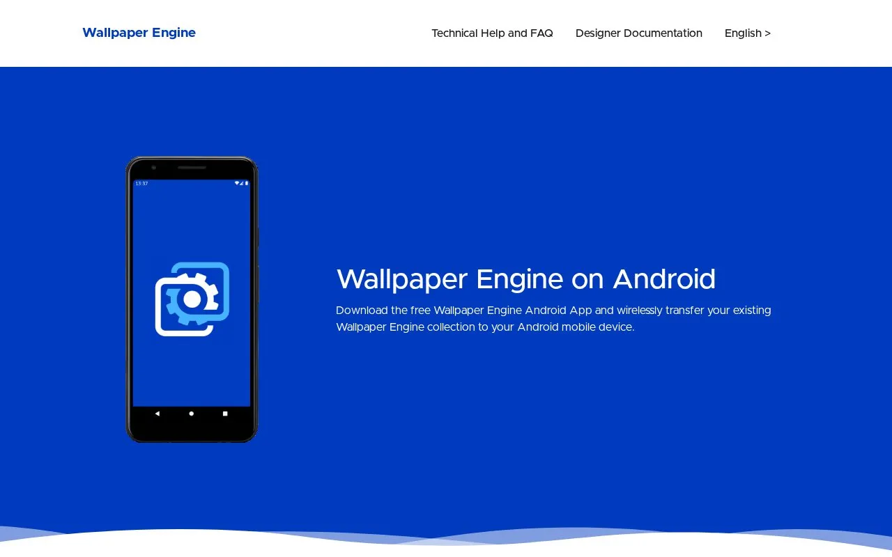 Wallpaper Engine homepage screenshot
