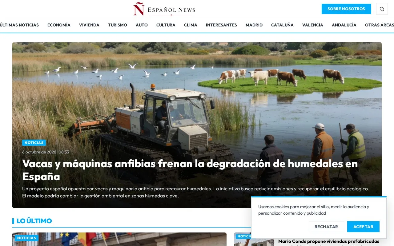Español.News homepage screenshot