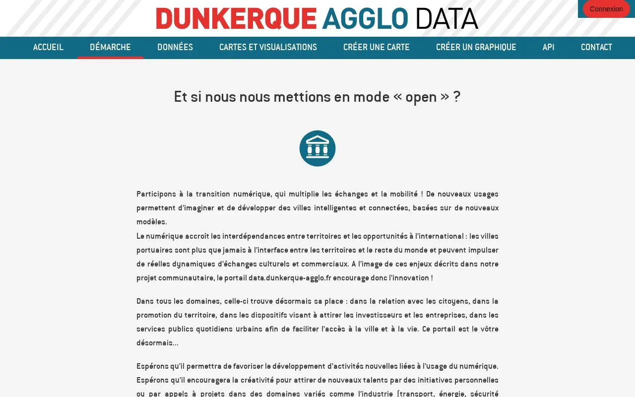 data.dunkerque-agglo.fr homepage screenshot