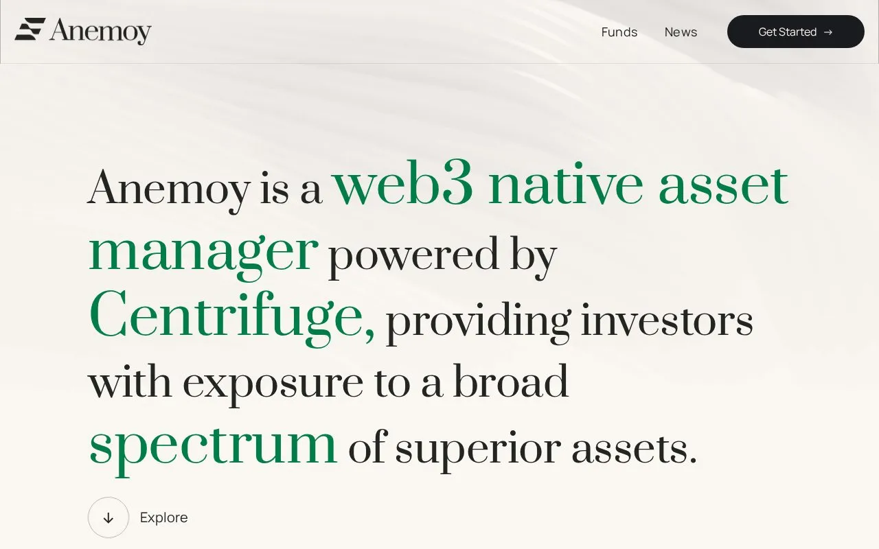 Anemoy Capital homepage screenshot