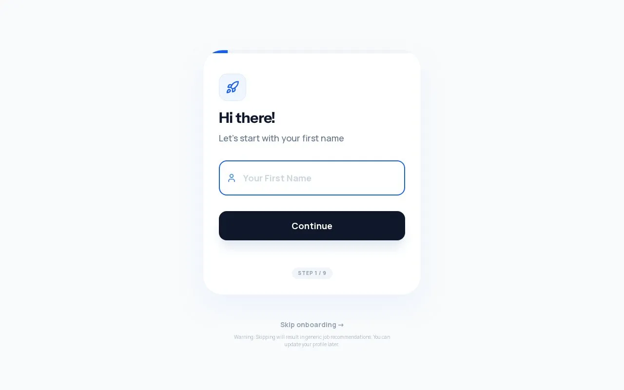 Hiresail homepage screenshot