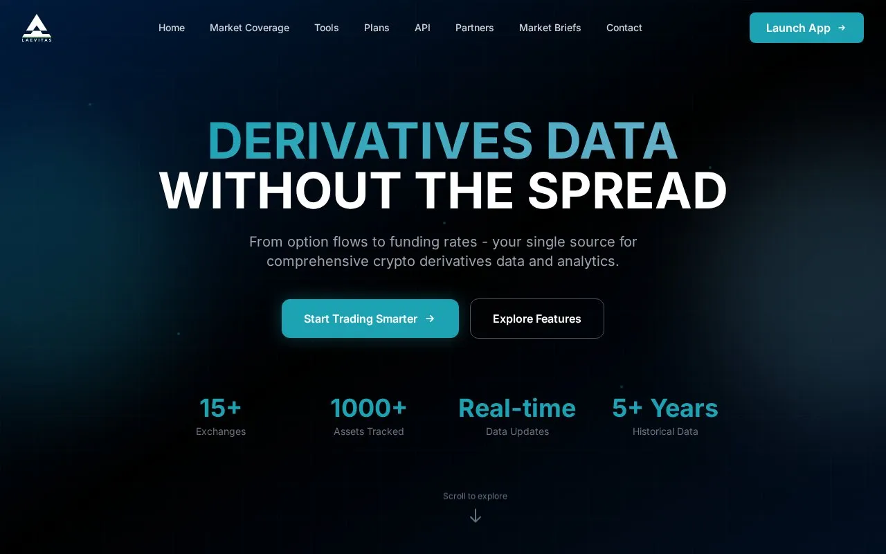 Laevitas homepage screenshot