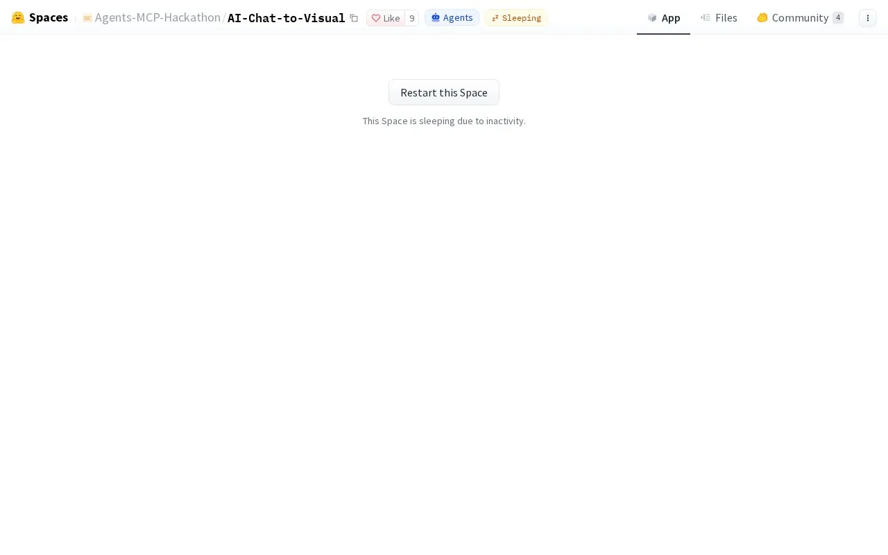 AI-Chat-to-Visual homepage screenshot