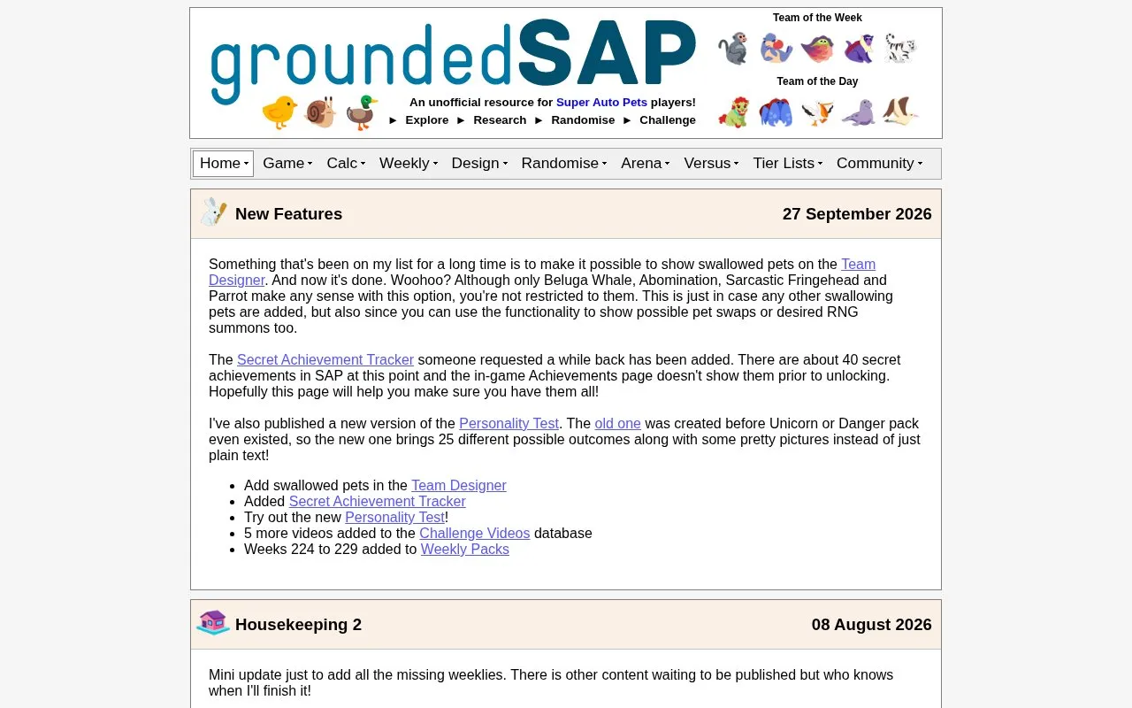Groundedsap homepage screenshot