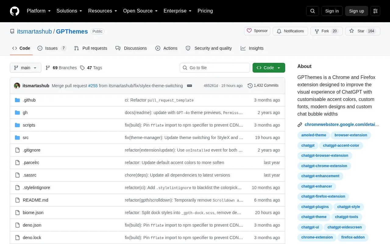 GPThemes homepage screenshot
