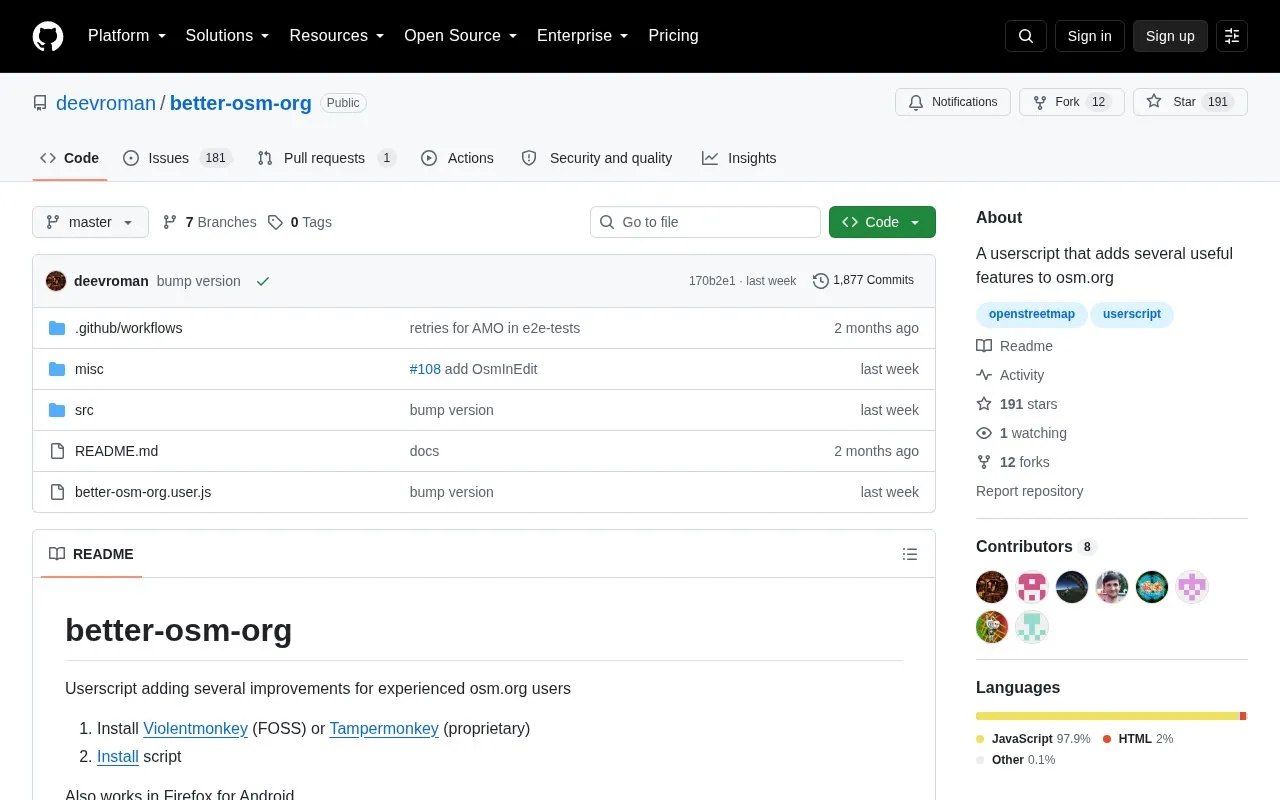 Features homepage screenshot