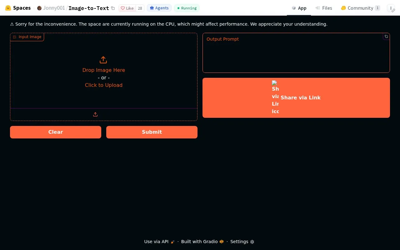 Image To Text homepage screenshot