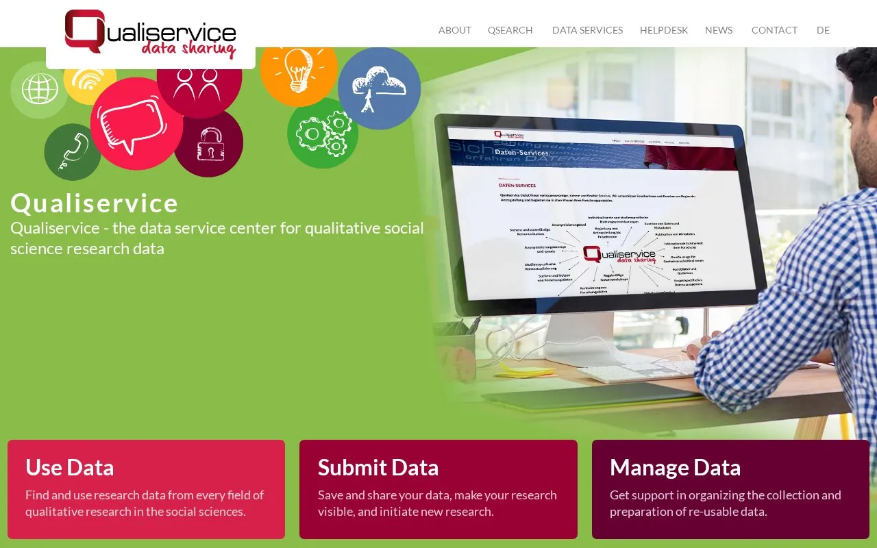 Qualiservice homepage screenshot