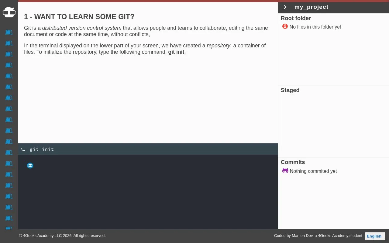 Git Tutorial homepage screenshot